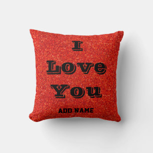 Personalised Valentine’s Day cushion