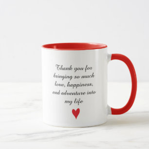 Personalised Valentine’s day heart patterned Mug