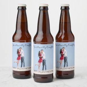 Personalised Valentine's Day Beer Bottle Label