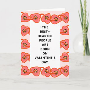 personalised Valentine's Day Birthday Card