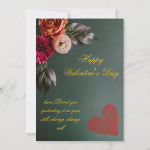 Personalised Valentine's Day Card 