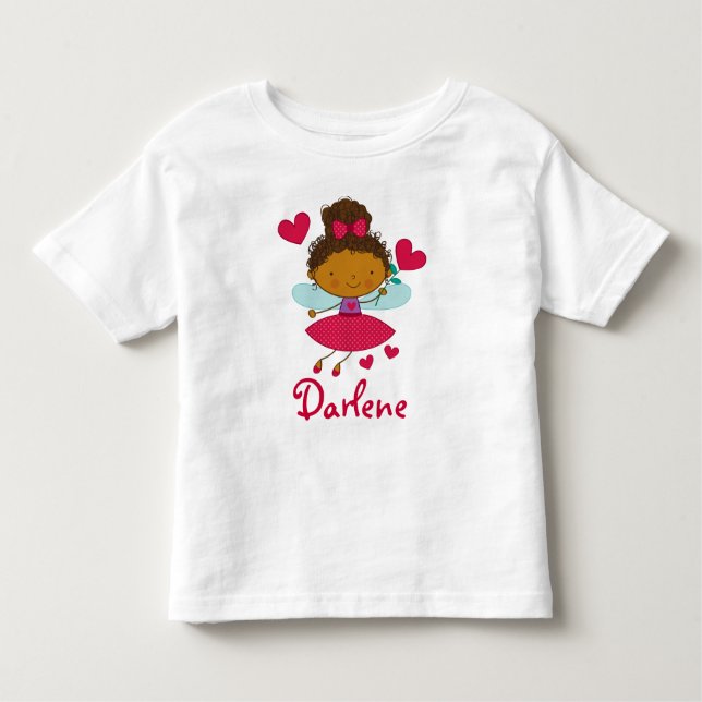 Personalised Valentine's Day Ethnic Fairy Tee (Front)