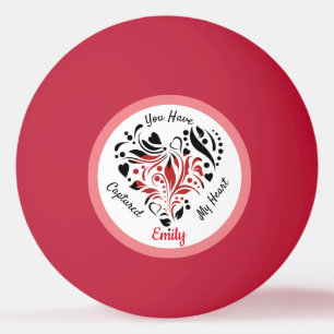 Personalised Valentine's Day Gift Idea Ping Pong Ball