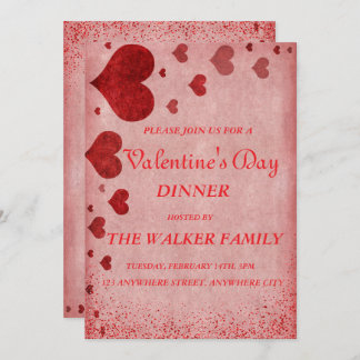 Personalised Valentine's Day Invitation Card