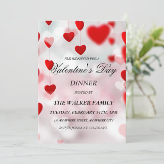 Personalised Valentine's Day Invitation Card