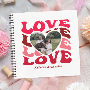 Personalised Valentine's Day Love Heart Photo Notebook