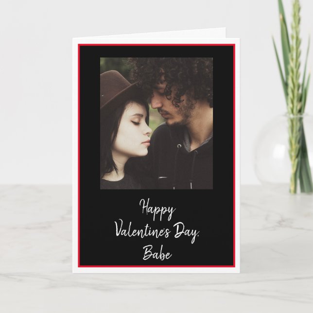 Personalised Valentine's Day Photo Card (Front)
