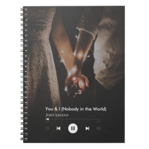  Personalised Valentine's Day Song Couple Photo  Notebook