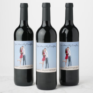 Personalised Valentine's Day Wine Bottle Label