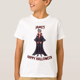 *Personalised Vampire Kids Halloween T-Shirt