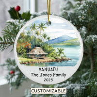 Personalised Vanuatu Ornament, Oceania