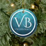 Personalised VB Virginia Beach Christmas Tree  Ceramic Tree Decoration<br><div class="desc">Personalised VB Virginia Beach Christmas Tree Ceramic Ornament - It can be personalised with a name,  year or any text that you wish to add.  ^</div>