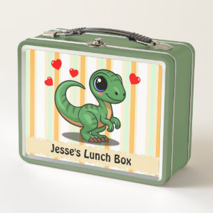 Personalised Velociraptor Dinosaur Lunch Box