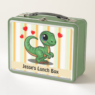 Personalised Velociraptor Dinosaur Lunch Box