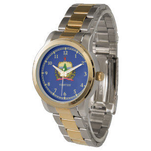 Personalised Vermont State Flag Design Watch
