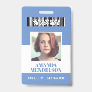 Personalised vertical photo ID  Badge