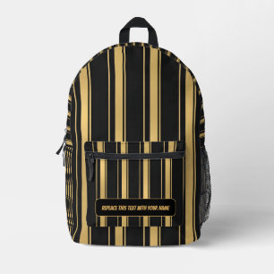 Personalised Vertical Stripe Backpack