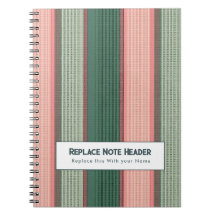 Personalised Vertical Stripe Green Pink