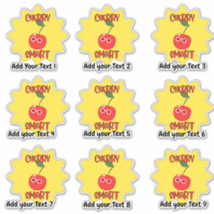 Personalised Very Smart Fun Teacher Reward Sticker