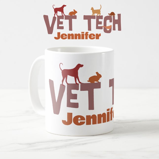 Personalised Vet Tech Mug (Personalized vet tech mug.)