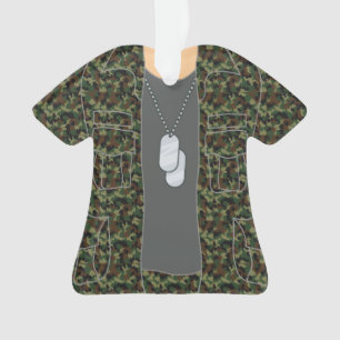 Personalised Veteran Soldier Christmas Ornament