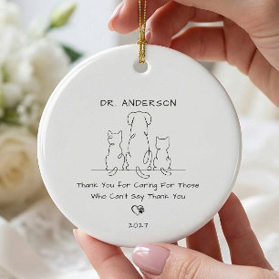 Personalised Veterinarian Ornament Gift