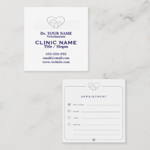 Personalised Veterinary Appointment Card
