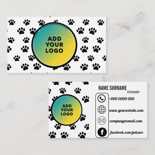 Personalised Veterinary Business Card (Front/Back)