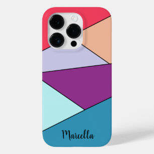Personalised vibrant geometric Case-Mate iPhone 14 pro case