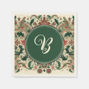 Personalised Victorian/Christmas Napkin