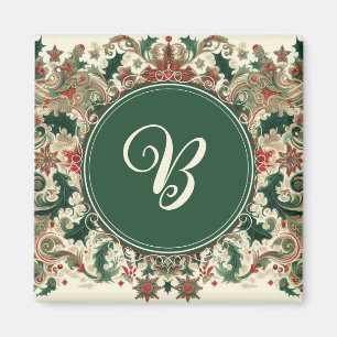 Personalised Victorian/Classic/Vintage Christmas Magnet