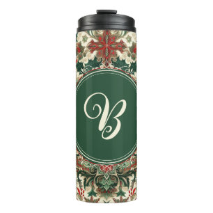 Personalised Victorian/Classic/Vintage Christmas Thermal Tumbler