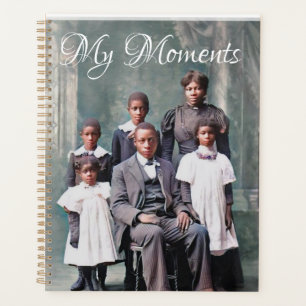 Personalised Victorian Style Planner Black Family