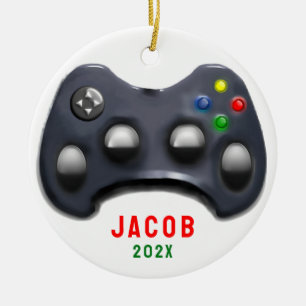 Personalised Video Gamer 2026 Collectable Ceramic Tree Decoration