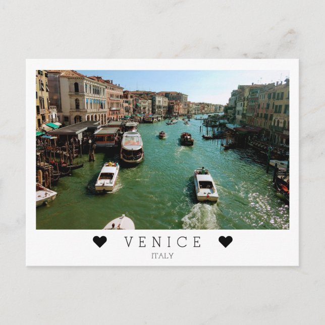 Personalised, views of Grand Canal, Venice, Italy Postcard (Front)