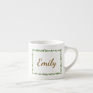 Personalised Vine Espresso Cup