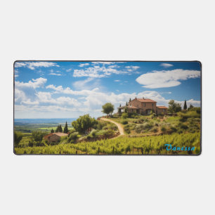 Personalised Vineyard Desk Mat