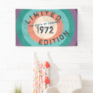Personalised Vintage 19XX Limited Edition Birthday Banner