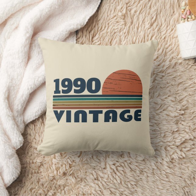 Personalised vintage 35th birthday gift cushion (Blanket)