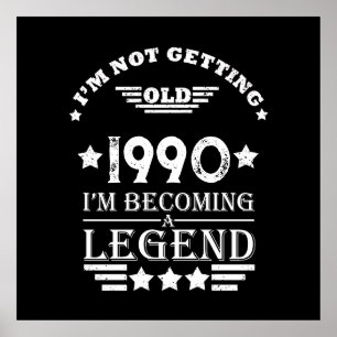 Personalised vintage 35th birthday gifts poster