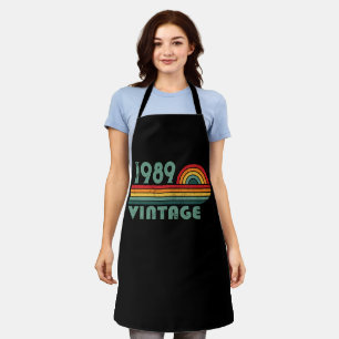 Personalised vintage 35th birthday party apron