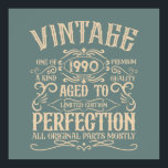 Personalised vintage 35th birthday party poster<br><div class="desc">Add some originality to your wardrobe with this vintage birthday graphic design featuring awesome typography font lettering. It's a great gift idea for men,  women,  husbands,  wives,  girlfriends,  and boyfriends who will love this unique artwork. It makes an amazing and fun holiday present for your birthday party.</div>