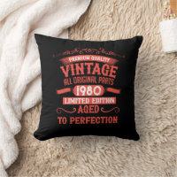 Personalised vintage 45th birthday gifts red