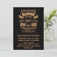 Personalised vintage 45th birthday party