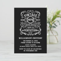 Personalised vintage 50th birthday cocktail party