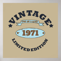 Personalised vintage 55th birthday party