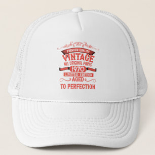 Personalised vintage 55th birthday party trucker hat