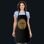 Personalised vintage 65 birthday gift apron<br><div class="desc">You can add some originality with this limited edition, premium quality, and original, classy, retro, and vintage-looking birthday graphic design with a cool typography font. This is a great gift idea for men, women, husbands, wives, girlfriends, and boyfriends who will love this one-of-a-kind piece of art. The best unique and...</div>