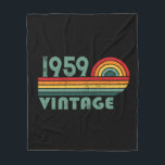 Personalised vintage 65th birthday gifts fleece blanket<br><div class="desc">You can add some originality to your wardrobe collection with this vintage classic birthday graphic design with awesome typography font lettering, It is a great gift for men, women, husbands, wife, girlfriend, and a boyfriend who will love this one-of-a-kind artwork. The best amazing and funny holiday present for your happy...</div>