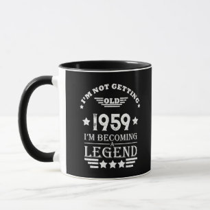Personalised vintage 65th birthday gifts mug